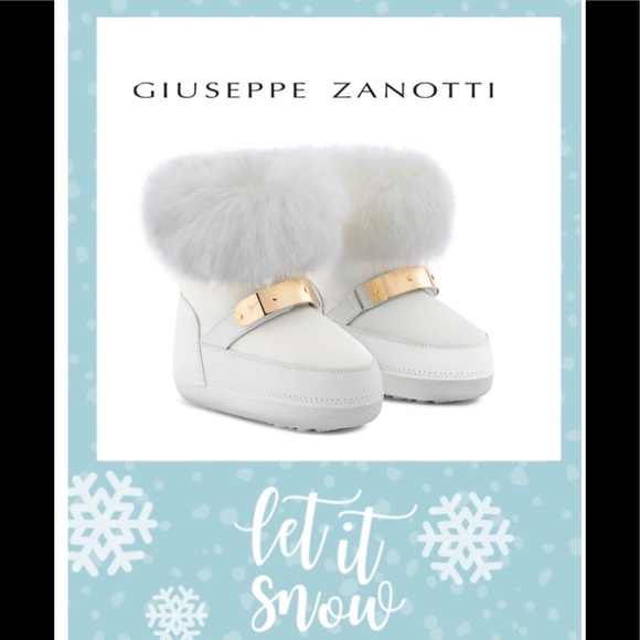 giuseppe zanotti jr ❄️NEW❄️ furry white snow boots - Picture 3 of 7